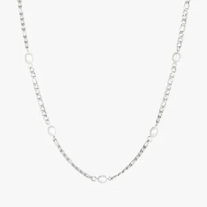 Pernille Pearl Necklace - Stainless Steel